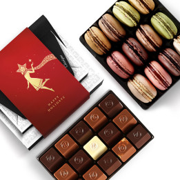 Duo Chocolat & Macaron de Noël