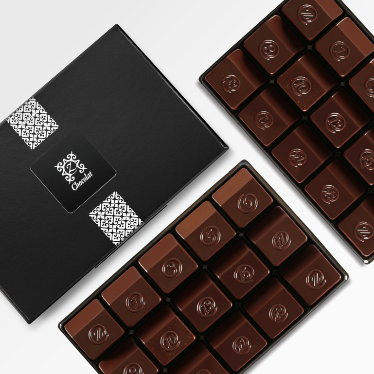 zBox 30 Chocolat Noir – 30 chocolats noirs fins | zChocolat