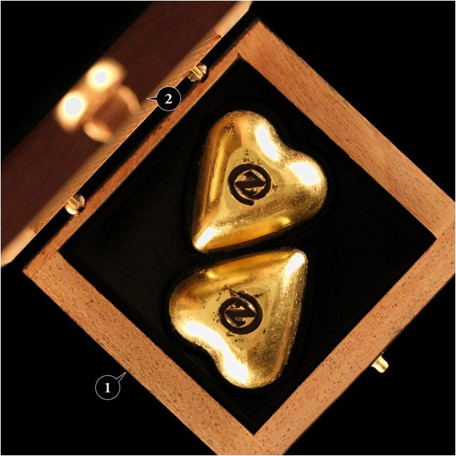 Opal Gold 2 Hearts